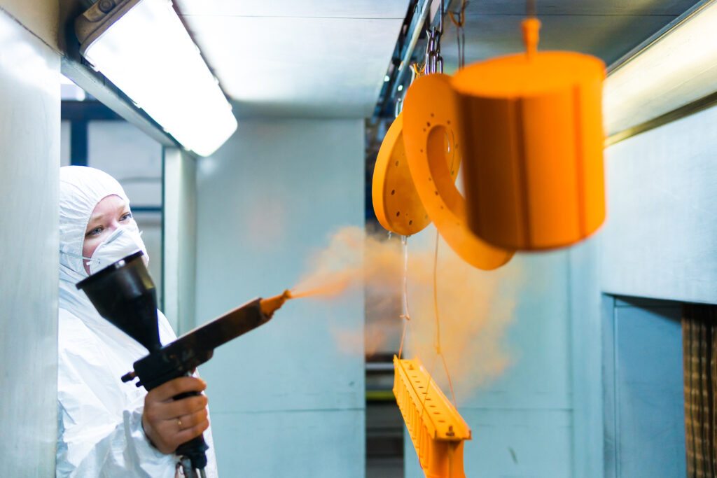 Powder coating process